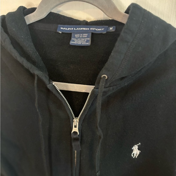Ralph Lauren Sport Polo Zipper Hoodie Black - Picture 3 of 12